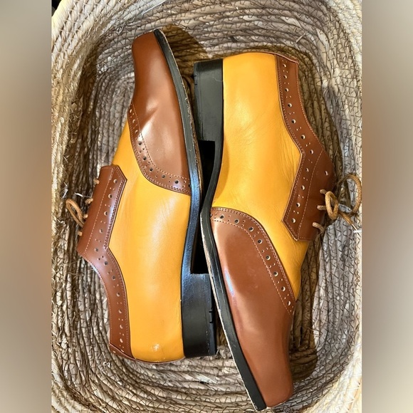 Custom two toned brown tan shoes (MB2) main image 8